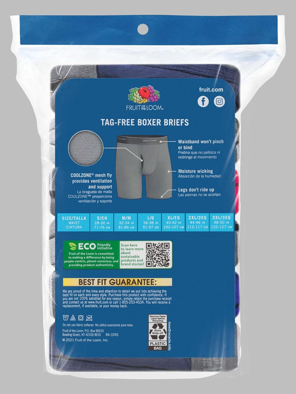 Men's Coolzone Boxer Briefs - Moisture-Wicking and Breathable Assorted Color Multipacks