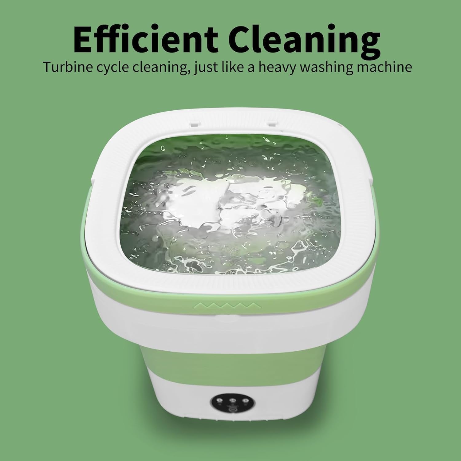 Portable Washing Machine, 16L Upgraded Mini Washer with Spin Basket Laundry Machine, 3 Cleaning Modes Suitable for Small Clothes, Foldable Design Ideal for Apartment, Home and Hotel