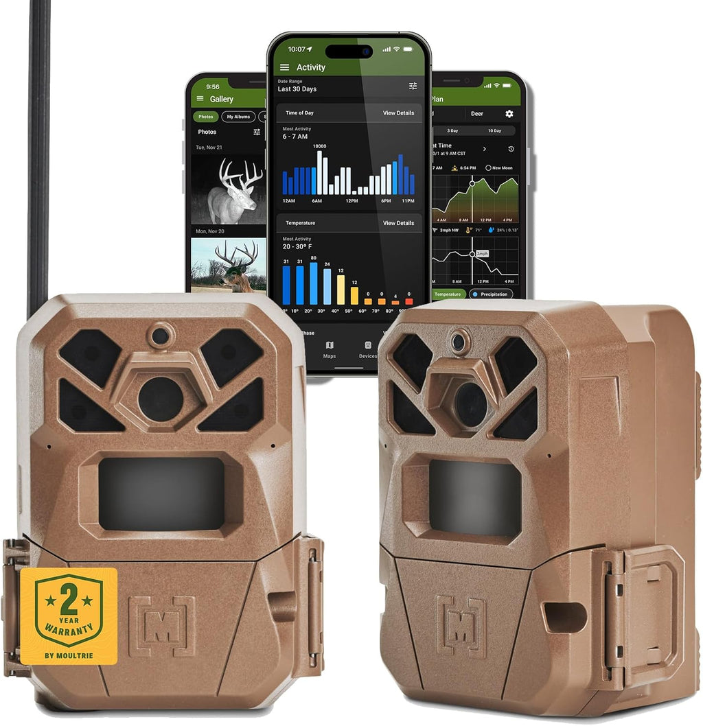 Edge 2 Cellular Trail Camera - Auto Connect Nationwide 4G LTE - on Demand 36MP Photo - 1080P Video with HD Audio - 100 Ft Detection Range - Low Glow Flash