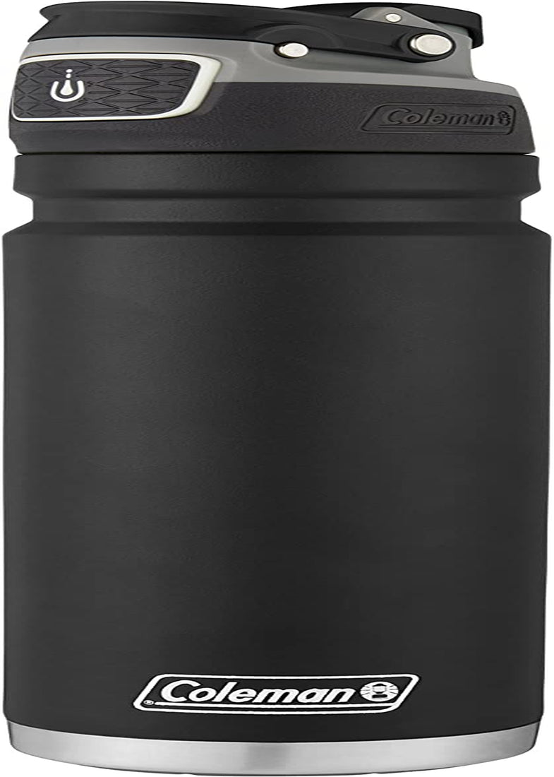 Autoseal Freeflow Stainless Steel Water Bottle, Black, 24Oz