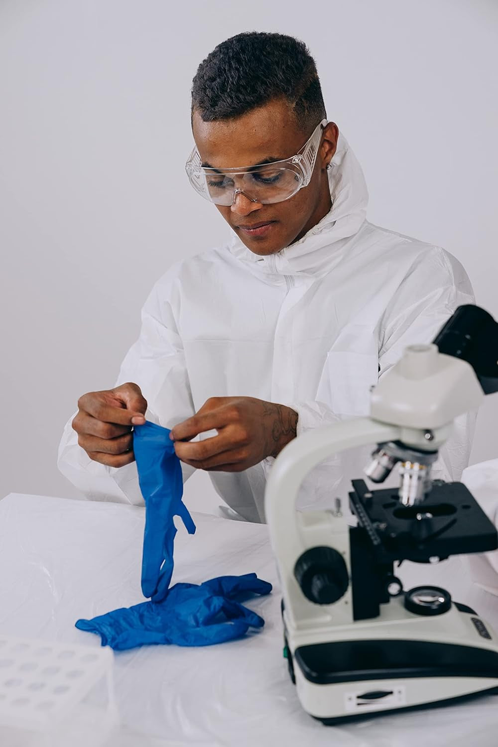 Nitrile Exam Gloves | the Original Quality Stretch Nitrile Cobalt Blue | 4.5 Gloves Disposable Latex Free Medical EMT