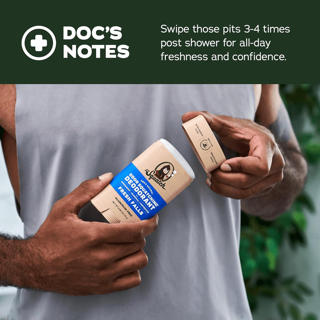 Natural Deodorant for Men - Odor-Squatching Aluminum Free - Summer Citrus & Cool Fresh Aloe (2.65 Oz, 2-Pack)