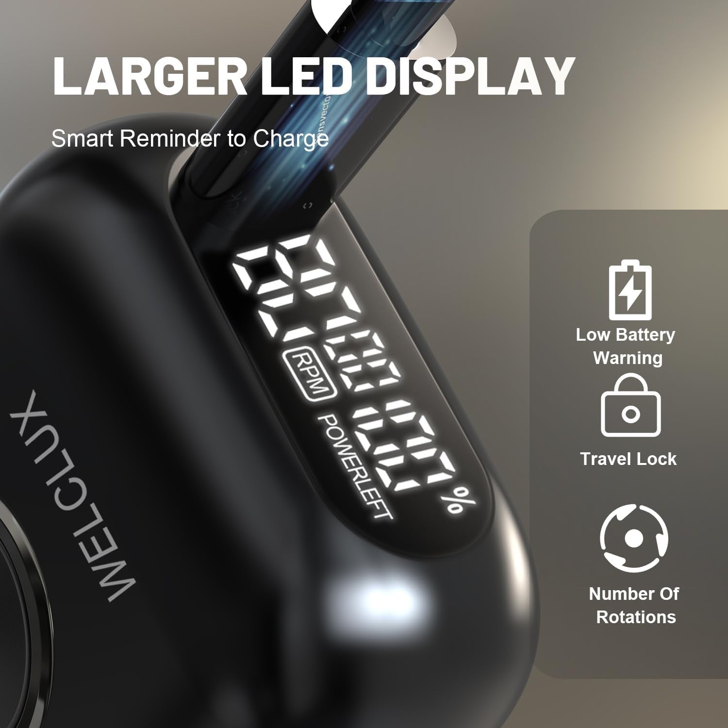 Electric Foil Shavers for Men: Upgraded Mini Electric Razor with 4 Floating Blades & Big LED Display - Foil Shaver for Men with 2 Gears Adjustable - Face Shaver with IPX7 Waterproof Wet/Dry,Usb Type C