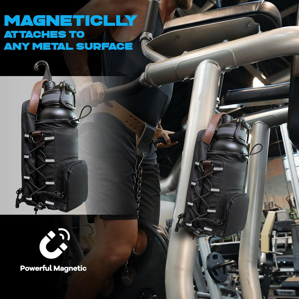 Magnetic Gym Bag,Magnetic Water Bottle Holder for Gym,Small Gym Bag for Men and Women,Gym Gifts & Gym Accessories