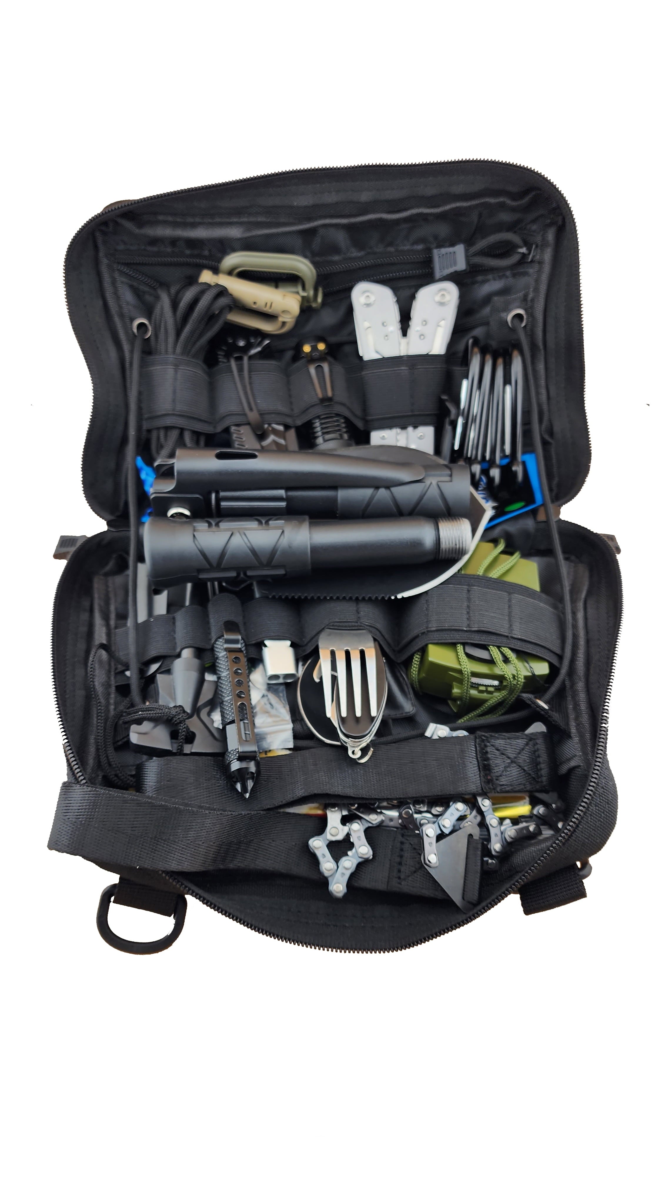 Ultimate Survival and Med Kit Complete 35L Bug Out Bag Backpack - Black
