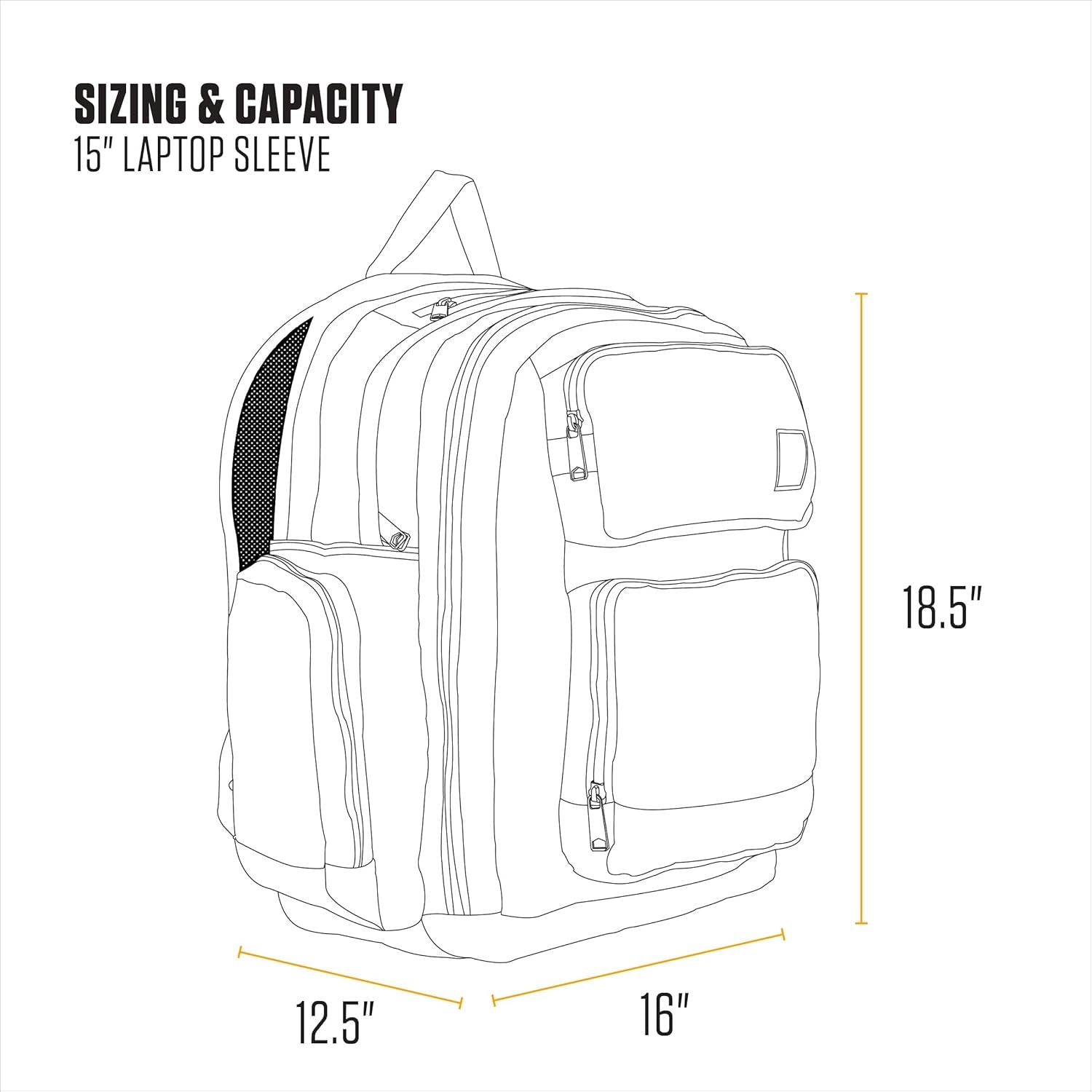 35L Triple-Compartment Backpack, Durable Pack with Laptop Sleeve and Duravax Abrasion Resistant Base, Gravel