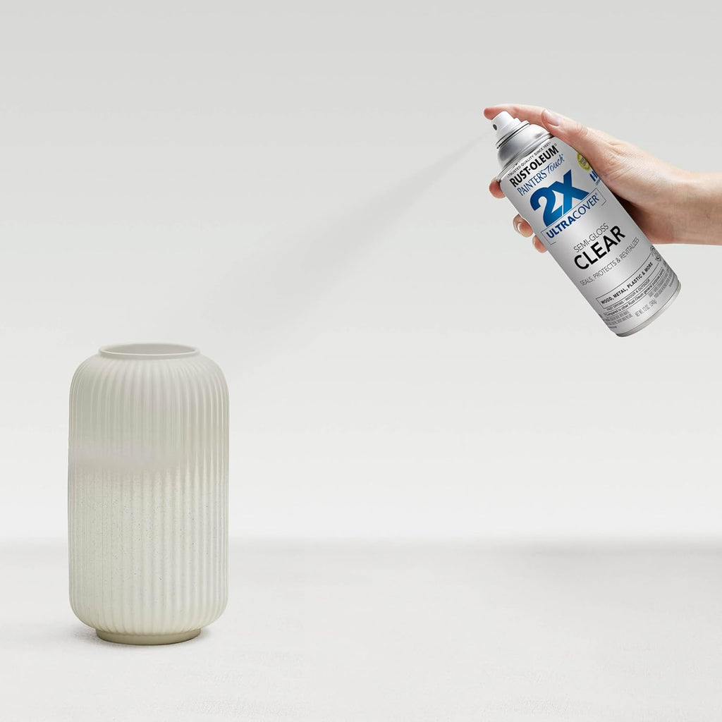 249859 Painter'S Touch 2X Ultra Cover Spray Paint, Semi-Gloss Clear , 12 Ounce (Pack of 1)