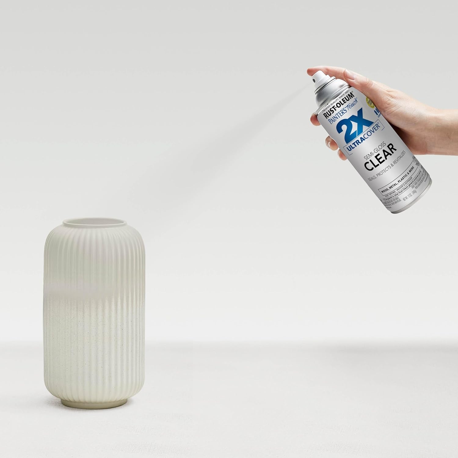 249859 Painter'S Touch 2X Ultra Cover Spray Paint, Semi-Gloss Clear , 12 Ounce (Pack of 1)