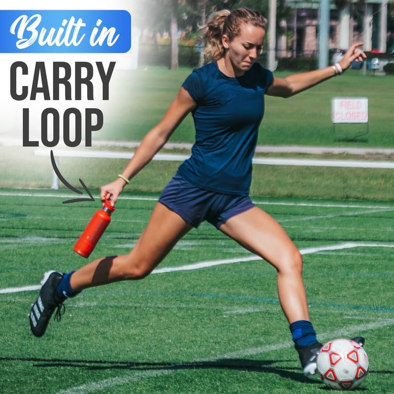 Coldest Insulated Water Bottle with Straw Lid - Stainless Steel Metal Thermos for Men & Women (Oceanic Green, 32 Oz)