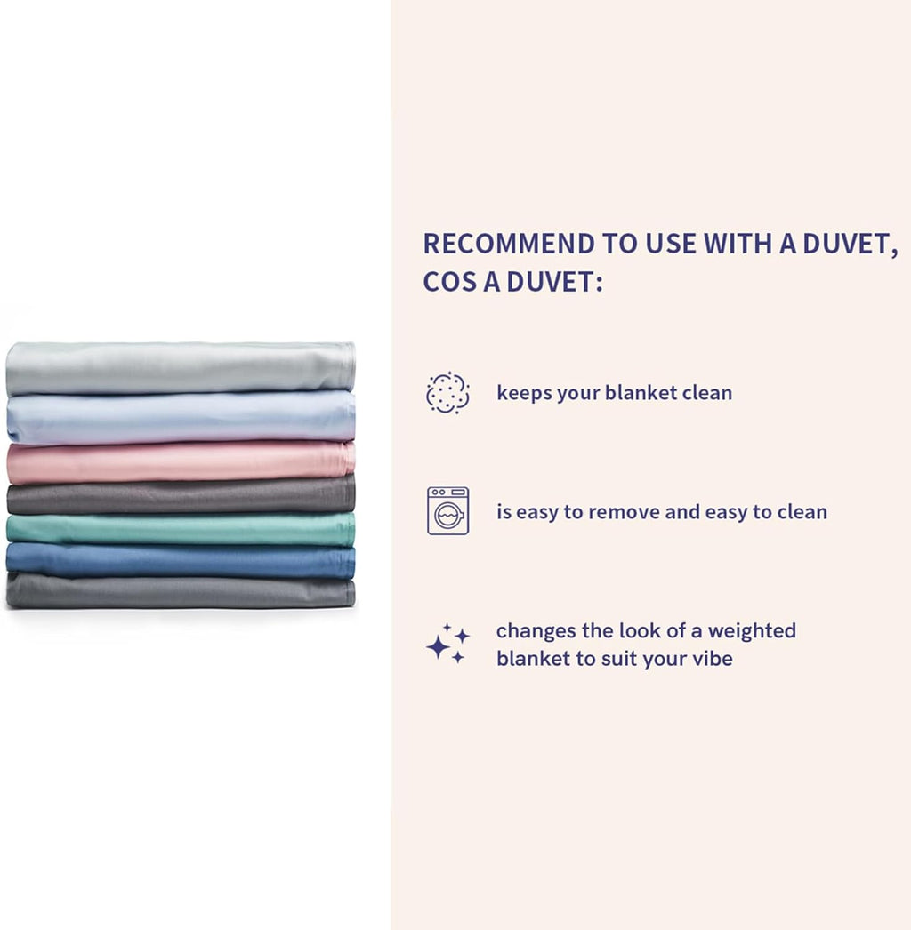 Exclusive 15Lbs Weighted Blanket, Bed Blanket for One Person of 140Lbs, Ideal for on Queen/King Bed (Dark Grey, 60"X80" 15Lbs)