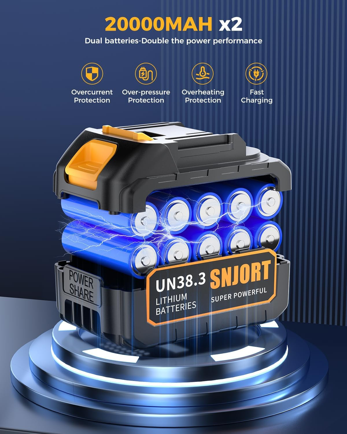 Leaf Blower Cordless with Battery and Charger, 500,000 RPM, Extended Nozzle, Lightweight Handheld Design,Blower for Patio Cleaning