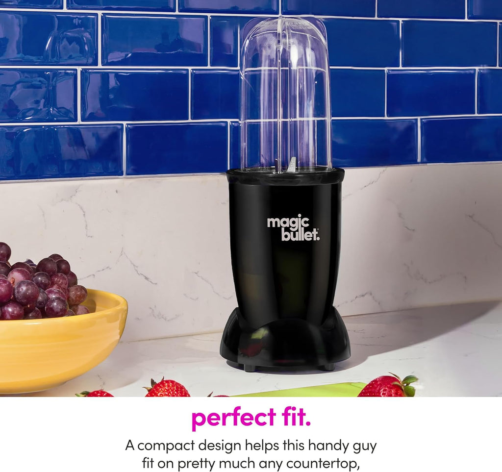 ® Blender Set, 7-Piece Set, 250W Blender and Food Processor, 2 Blending Cups, Cross Blade, Compact Design, Smoothies, Sauces, Silver, MBR-0701AK