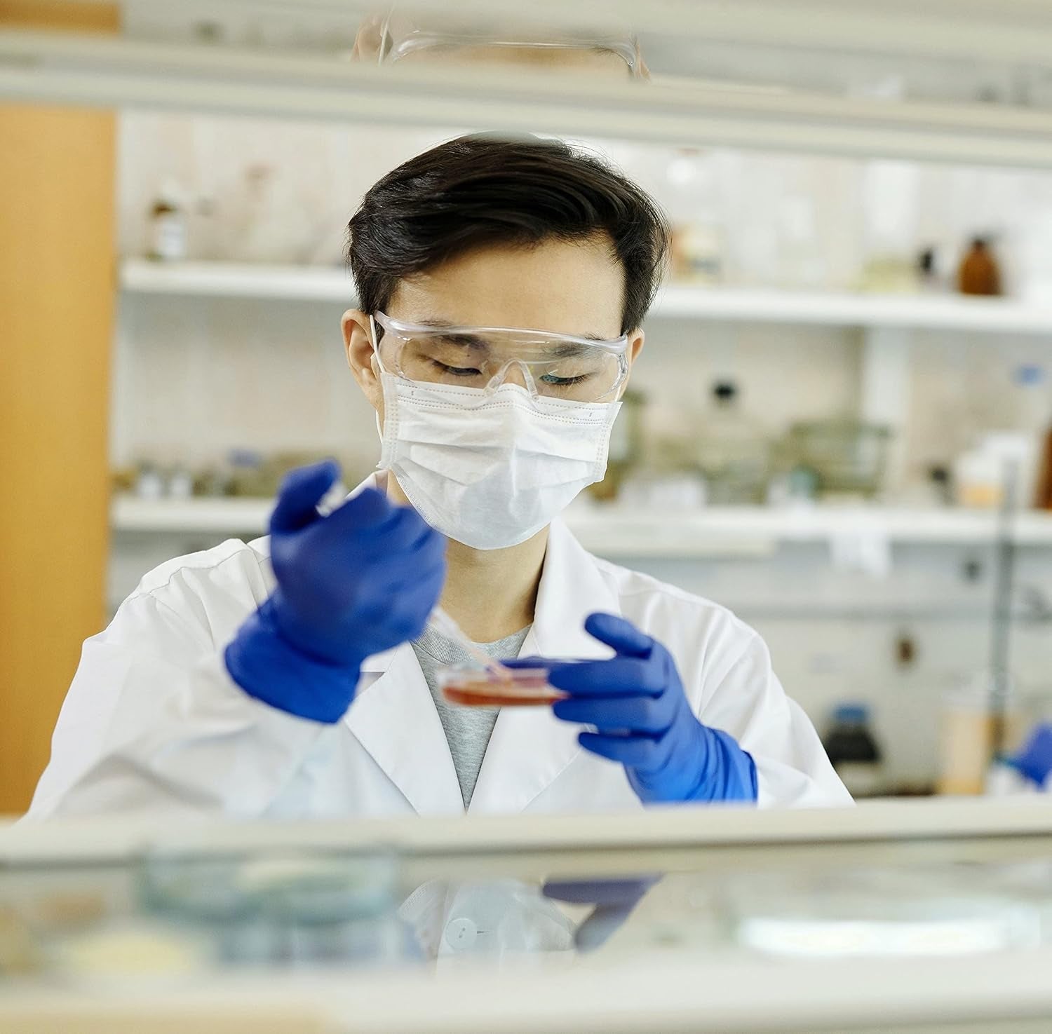 Nitrile Exam Gloves | the Original Quality Stretch Nitrile Cobalt Blue | 4.5 Gloves Disposable Latex Free Medical EMT