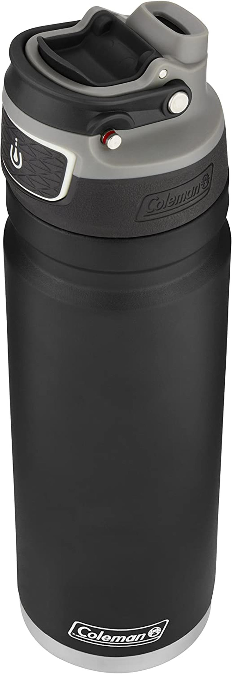 Autoseal Freeflow Stainless Steel Water Bottle, Black, 24Oz