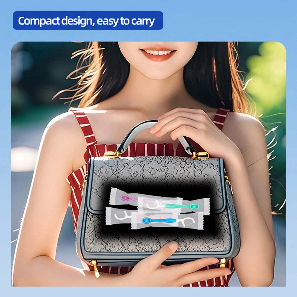 Disposable Mini Toothbrushes with Toothpaste Tongue Scraper Flosses Portable Soft All in 1 Toothbrush Kit for Personal-Hygiene