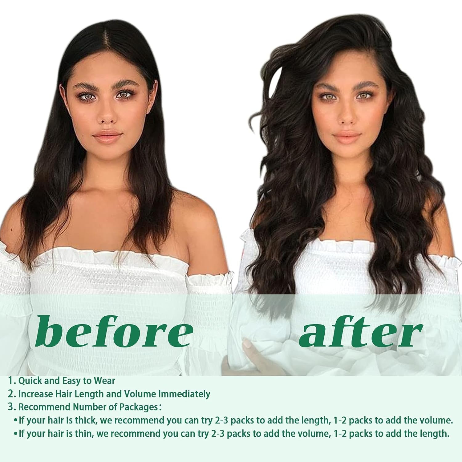 Clip in Hair Extensions Real Human Hair, Remy Human Hair Extensions Clip Ins for Women, Natural Human Hair, 20Inch 120G 7Pcs, 2 Dark Brown