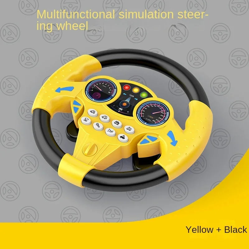 Simulation Driving Steering Wheel Toys Kids Car Racing Great Adventure Game Machine Competition Education Toys Children Gifts