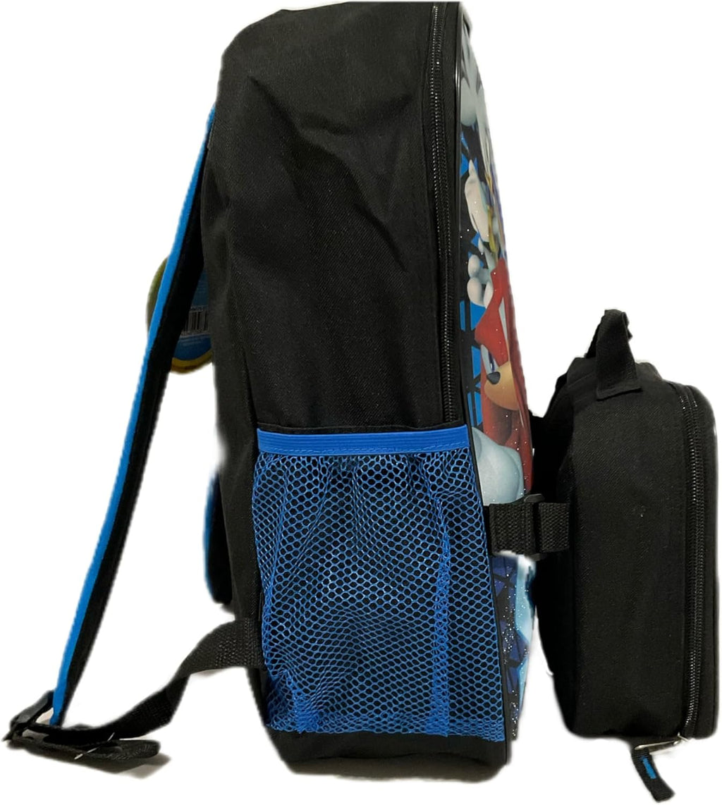 Accessory Innovations Sonic Full Size 16 Inch Backpack with Detachable Lunch Box