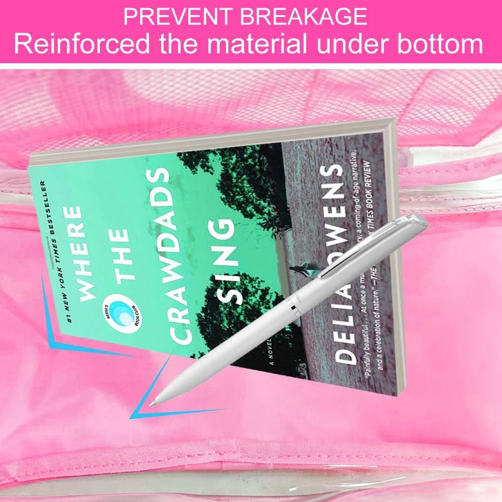 Clear Backpack for Girls and Boys, Kids Transparent Bookbag, 3PCS Cute See through School Bag for Elementary Prechool