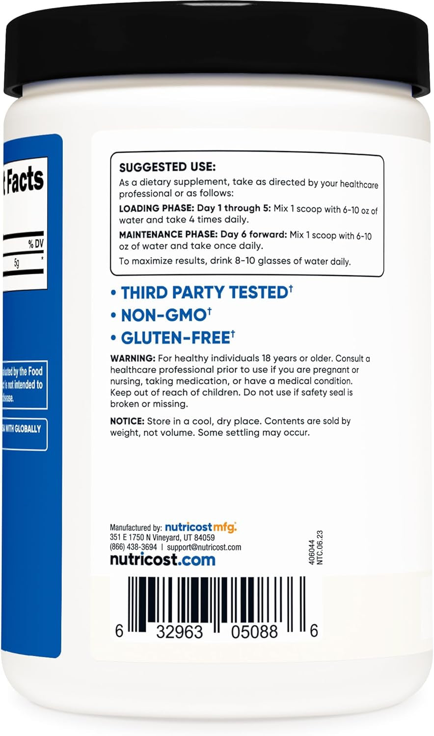 Creatine Monohydrate Micronized Powder 500G, 5000Mg per Serv (5G) - 100 Servings, 17.9 Oz