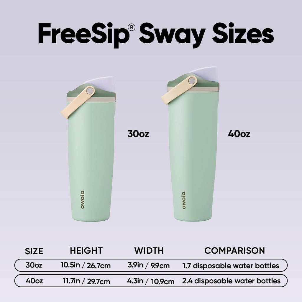 Freesip Sway - Stainless Steel - 30-Oz. - Green (Eucalyptus)