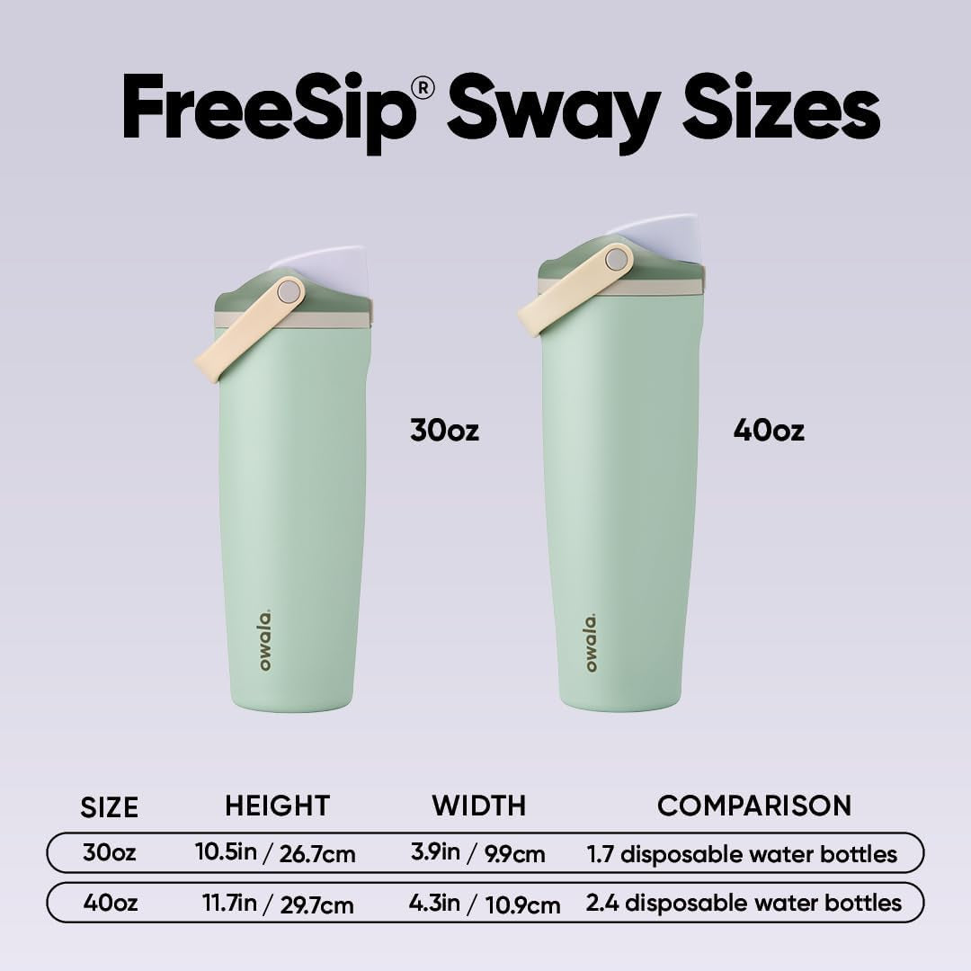 Freesip Sway - Stainless Steel - 30-Oz. - Green (Eucalyptus)