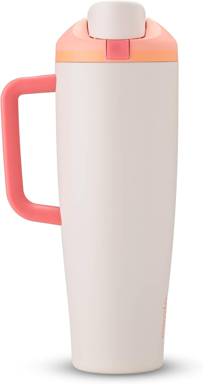 Freesip Tumbler - Stainless Steel-40-Oz.-Orange/Tan(Sparkling Sherbet)