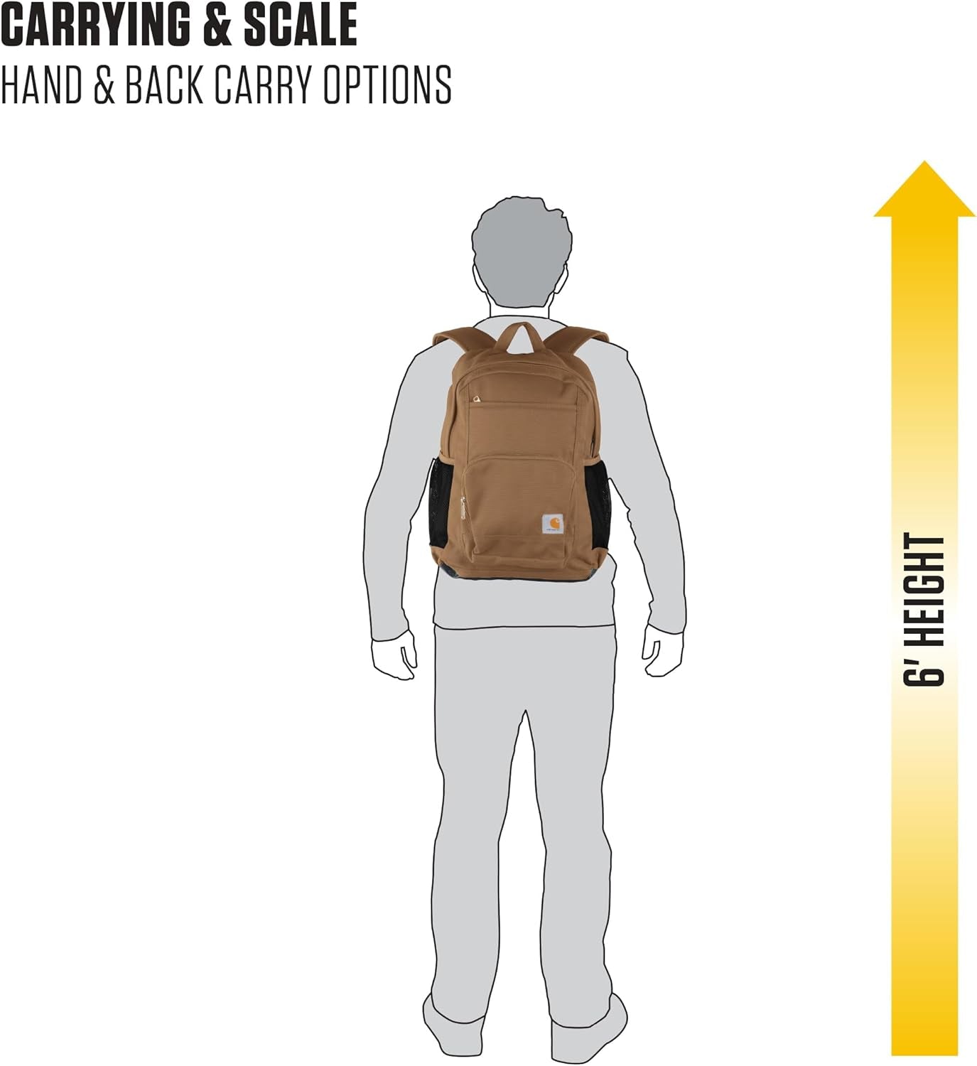 23L Single-Compartment Backpack, Durable Pack with Laptop Sleeve and Duravax Abrasion Resistant Base, Black