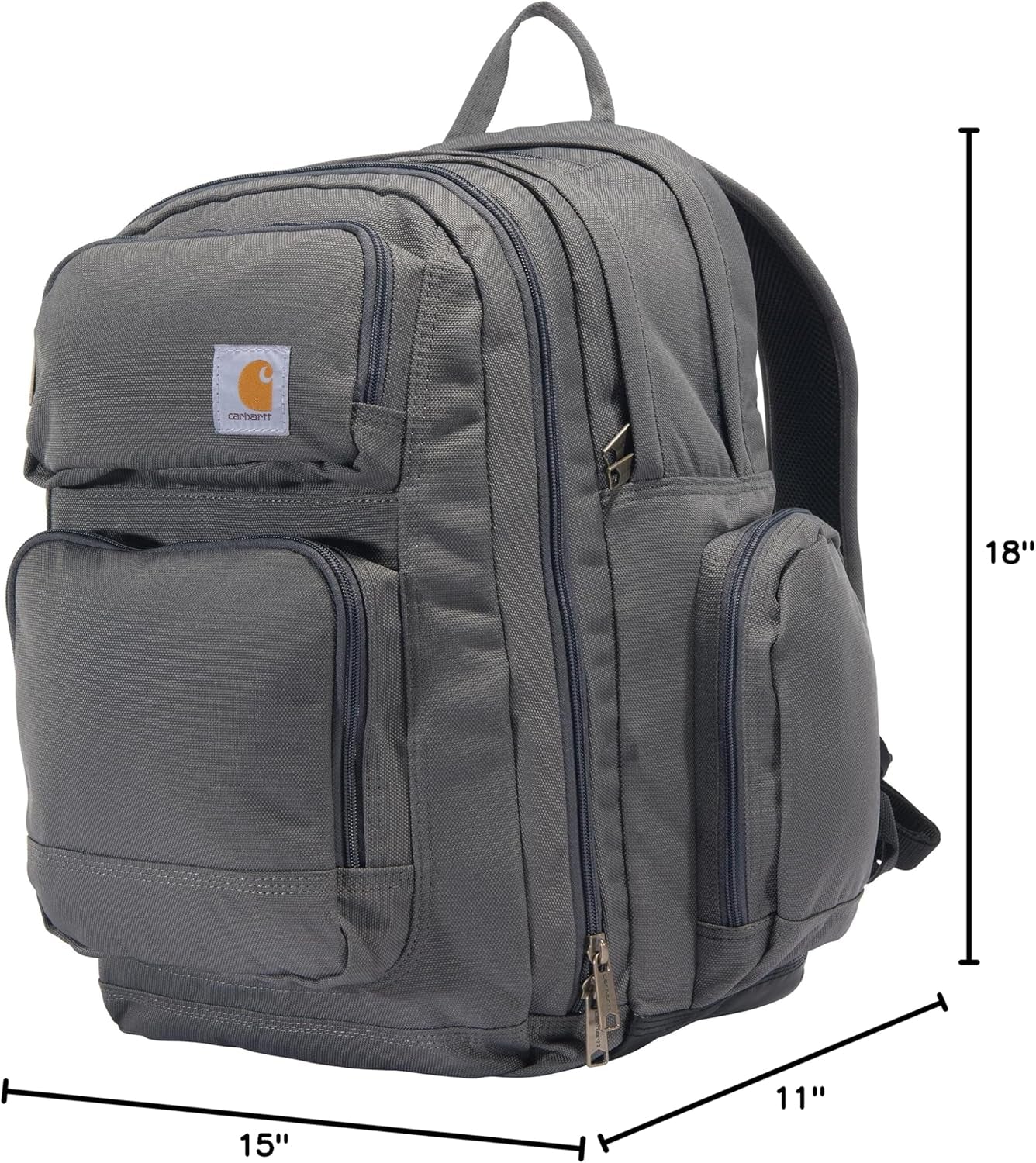 35L Triple-Compartment Backpack, Durable Pack with Laptop Sleeve and Duravax Abrasion Resistant Base, Gravel