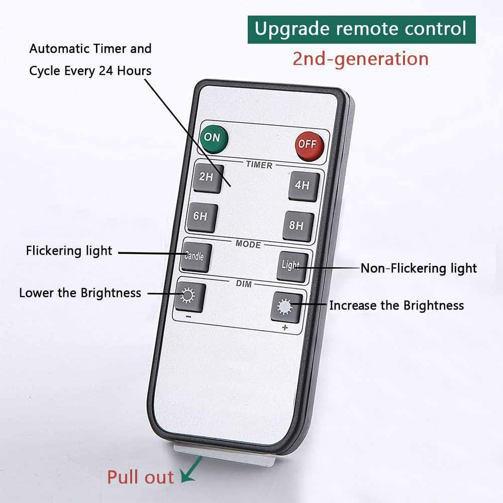 Gold Glass Flameless Candles with Remote Battery Operated Flickering LED Pillar Candles Real Wax 3D Wick Φ 4" H 4" 5" 6"
