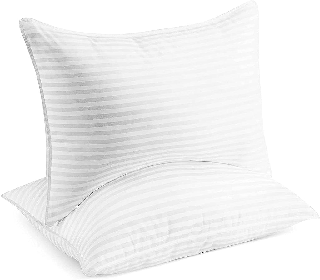 Bed Pillows Standard/Queen Size Set of 2 - Original down Alternative Pillow for Sleeping - Bedding for Back, Stomach or Side Sleepers