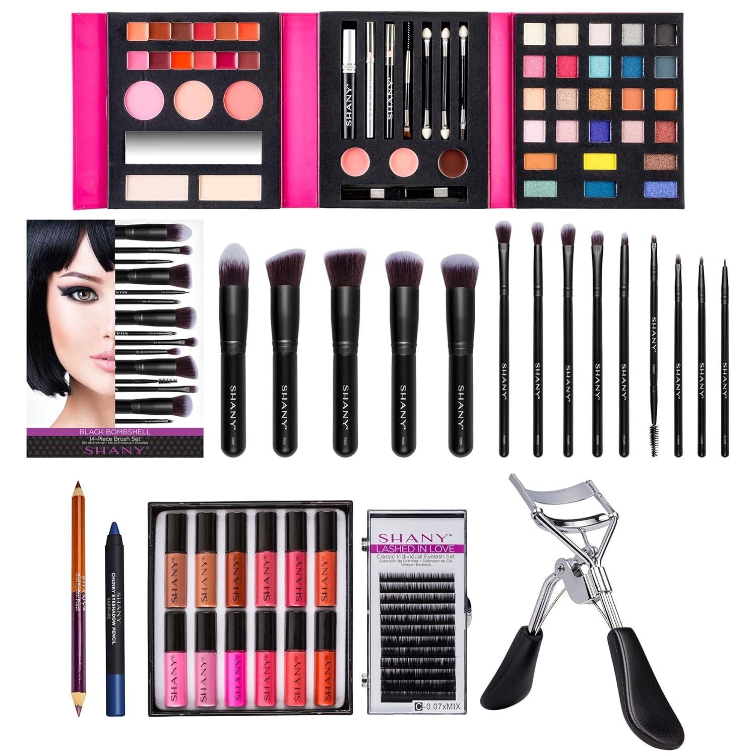 Cosmetics  Gift Surprise- AMAZON EXCLUSIVE - All in One Makeup Bundle - COLORS & SELECTION VARY MULTI-COLORED, Unscented