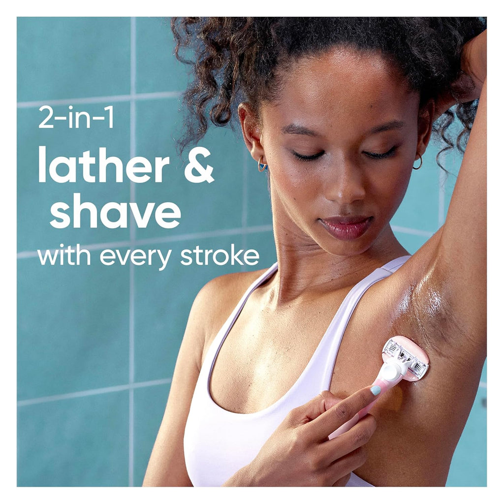 Comfortglide White Tea Women'S Razor Blades, 3-Blade Razor Refills, 6 Count