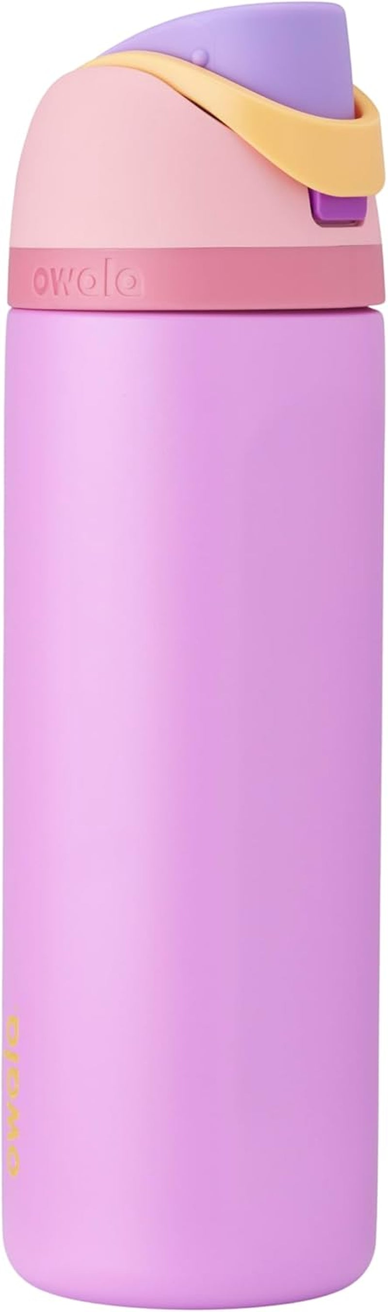 Disney Princess Freesip Insulated Stainless Steel Water Bottle with Straw for Sports and Travel, Bpa-Free Sports Water Bottle, 24 Oz, Rapunzel