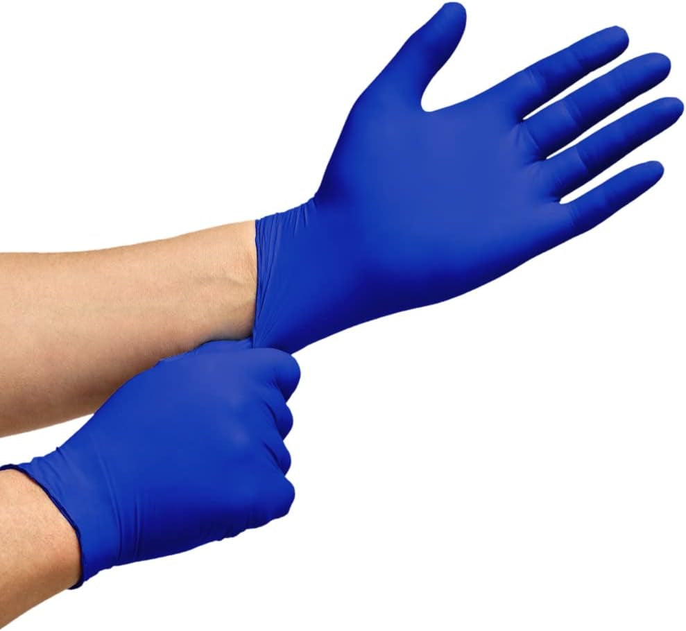 Nitrile Exam Gloves | the Original Quality Stretch Nitrile Cobalt Blue | 4.5 Gloves Disposable Latex Free Medical EMT