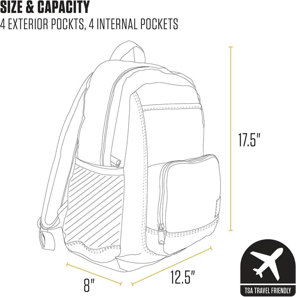 23L Single-Compartment Backpack, Durable Pack with Laptop Sleeve and Duravax Abrasion Resistant Base, Black