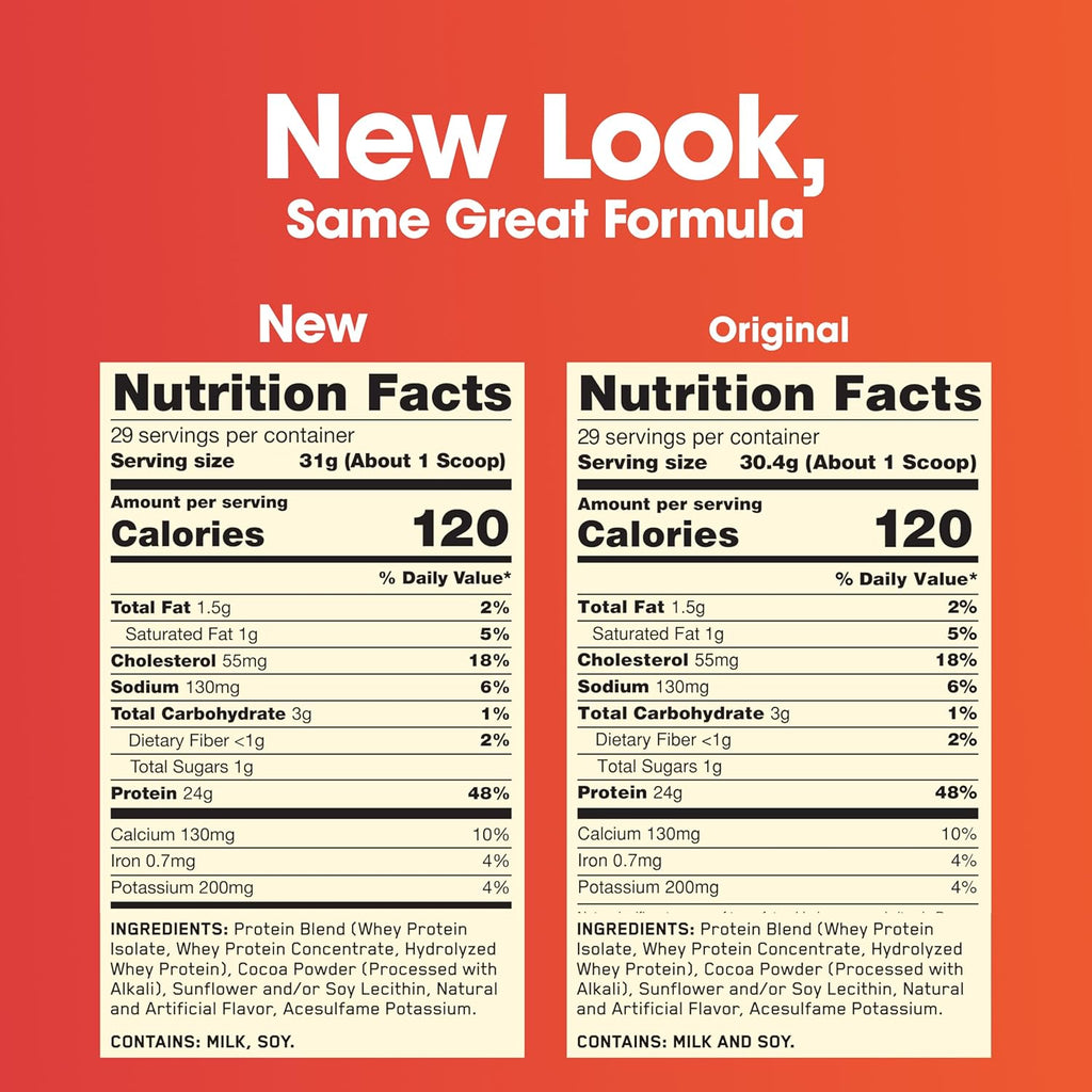 Gold Standard 100% Whey Protein Powder, Double Rich Chocolate 1.98 Pound (Packaging May Vary)