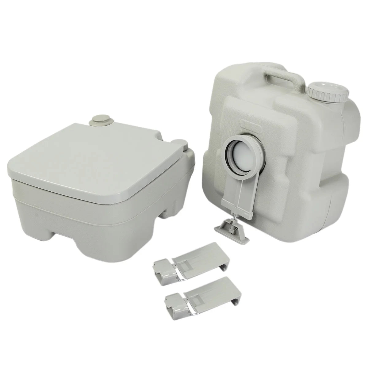 5.3 Gallon Portable Toilet, Outdoor Travel Toilet, Outdoor Toilet for Camping, Hiking, Boating, Gray