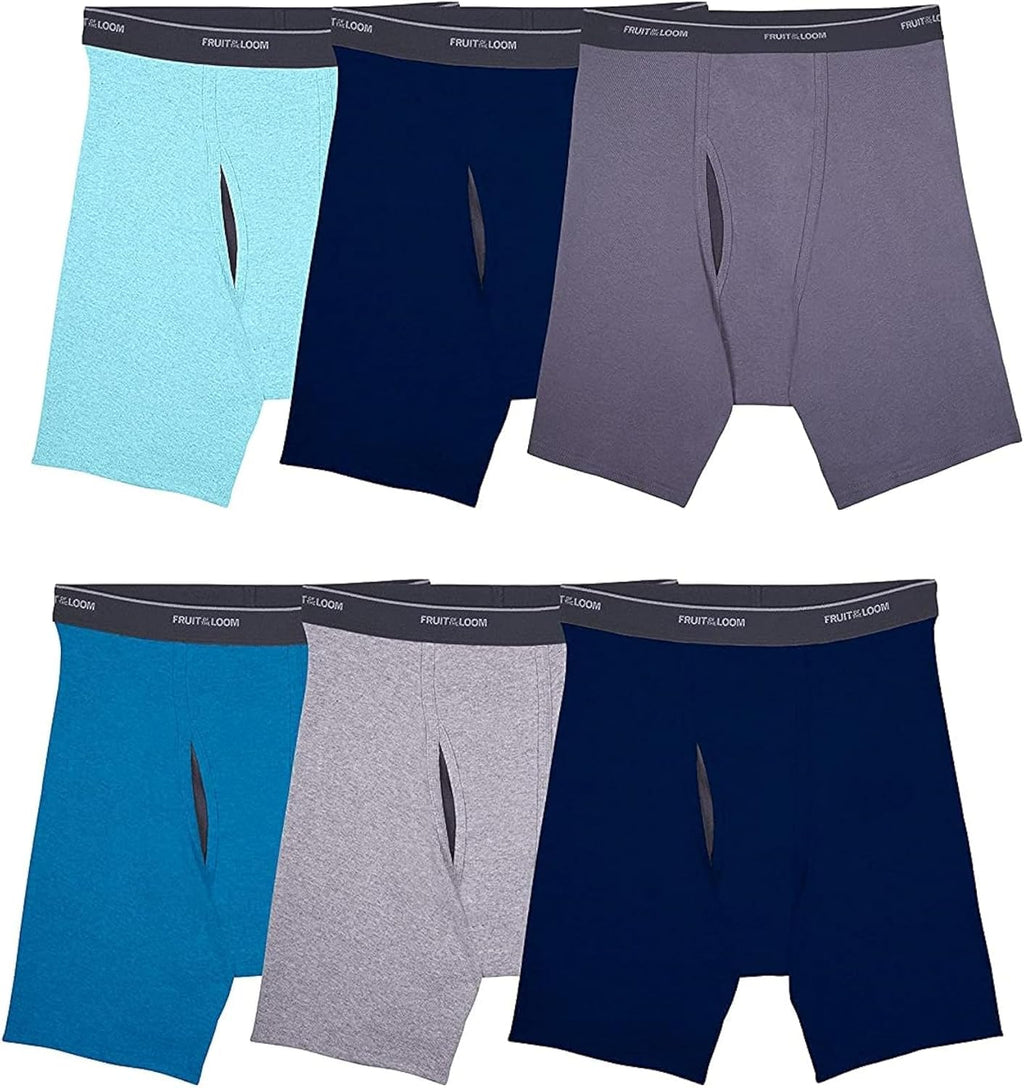 Men's Coolzone Boxer Briefs - Moisture-Wicking and Breathable Assorted Color Multipacks