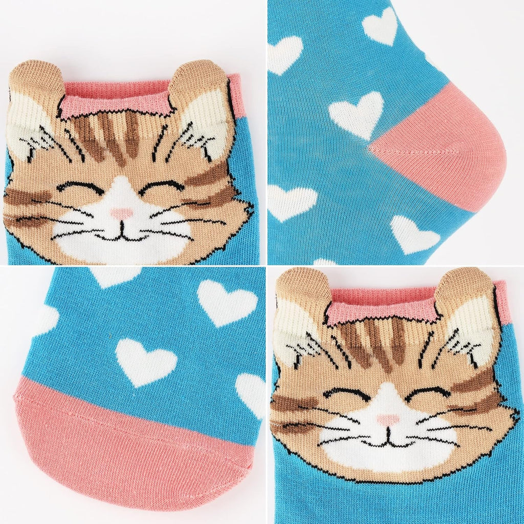 Women's Animal-Themed Socks: Cute Cat, Dog, and Owl Designs - Perfect Gifts for Animal Lovers