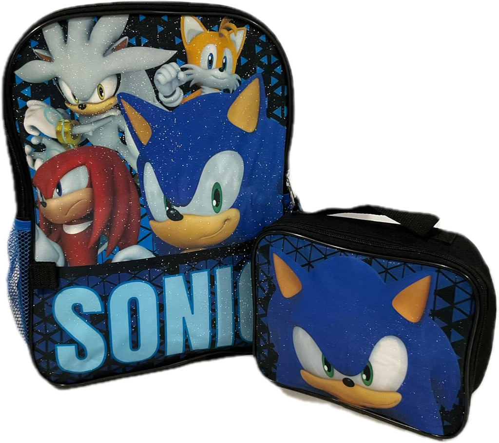 Accessory Innovations Sonic Full Size 16 Inch Backpack with Detachable Lunch Box