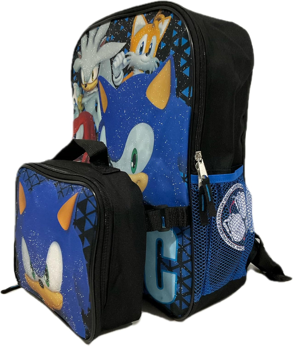 Accessory Innovations Sonic Full Size 16 Inch Backpack with Detachable Lunch Box