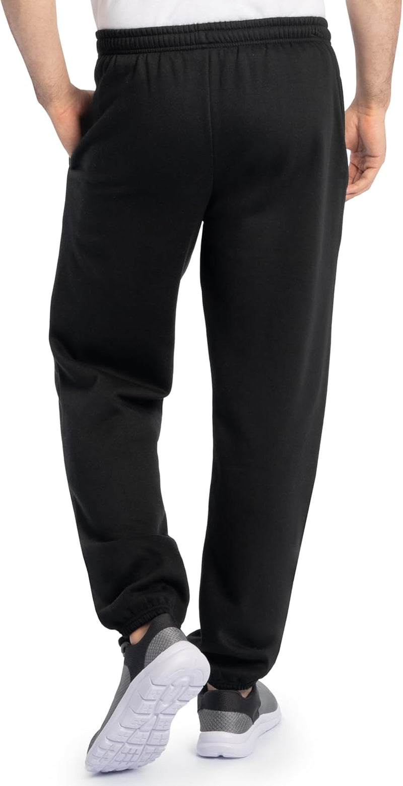 Eversoft Moisture-Wicking Fleece Sweatpants with Pockets, Relaxed Fit, and Breathable Elastic Bottom